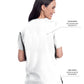 Women's 3-Pocket Clean Back V-Neck Top - 70221 - White