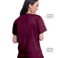 Women's 3-Pocket Clean Back V-Neck Top - 70221 - Wine