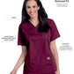 Women's 3-Pocket Clean Back V-Neck Top - 70221 - Wine