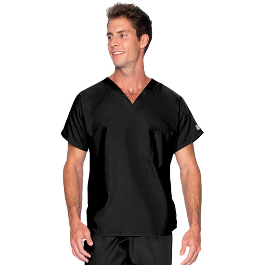 Unisex 1-Pocket Dolman Sleeve Tuckable V-Neck Scrub Top