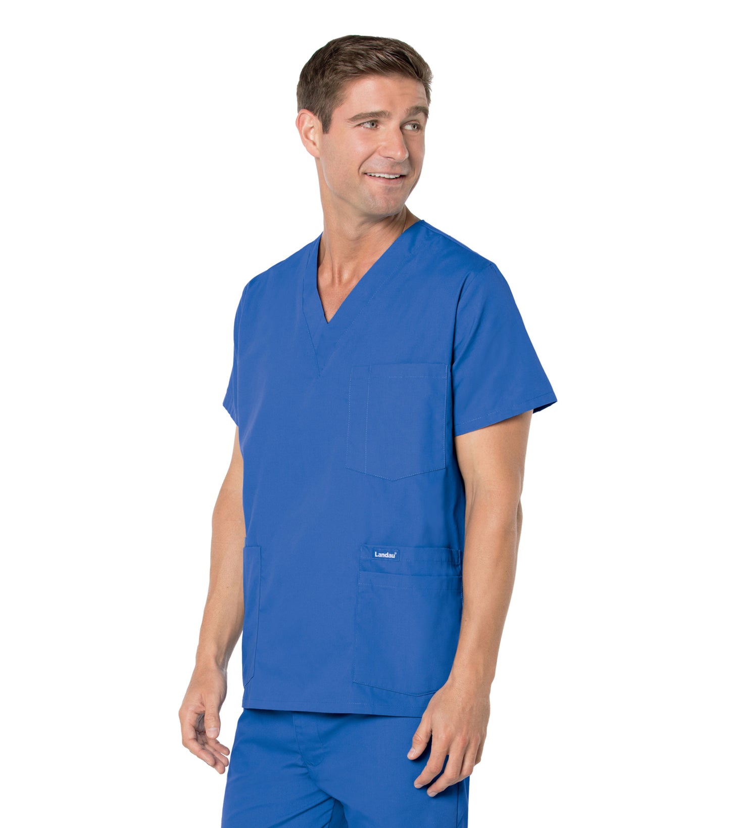 Men's 5-Pocket V-Neck Scrub Top