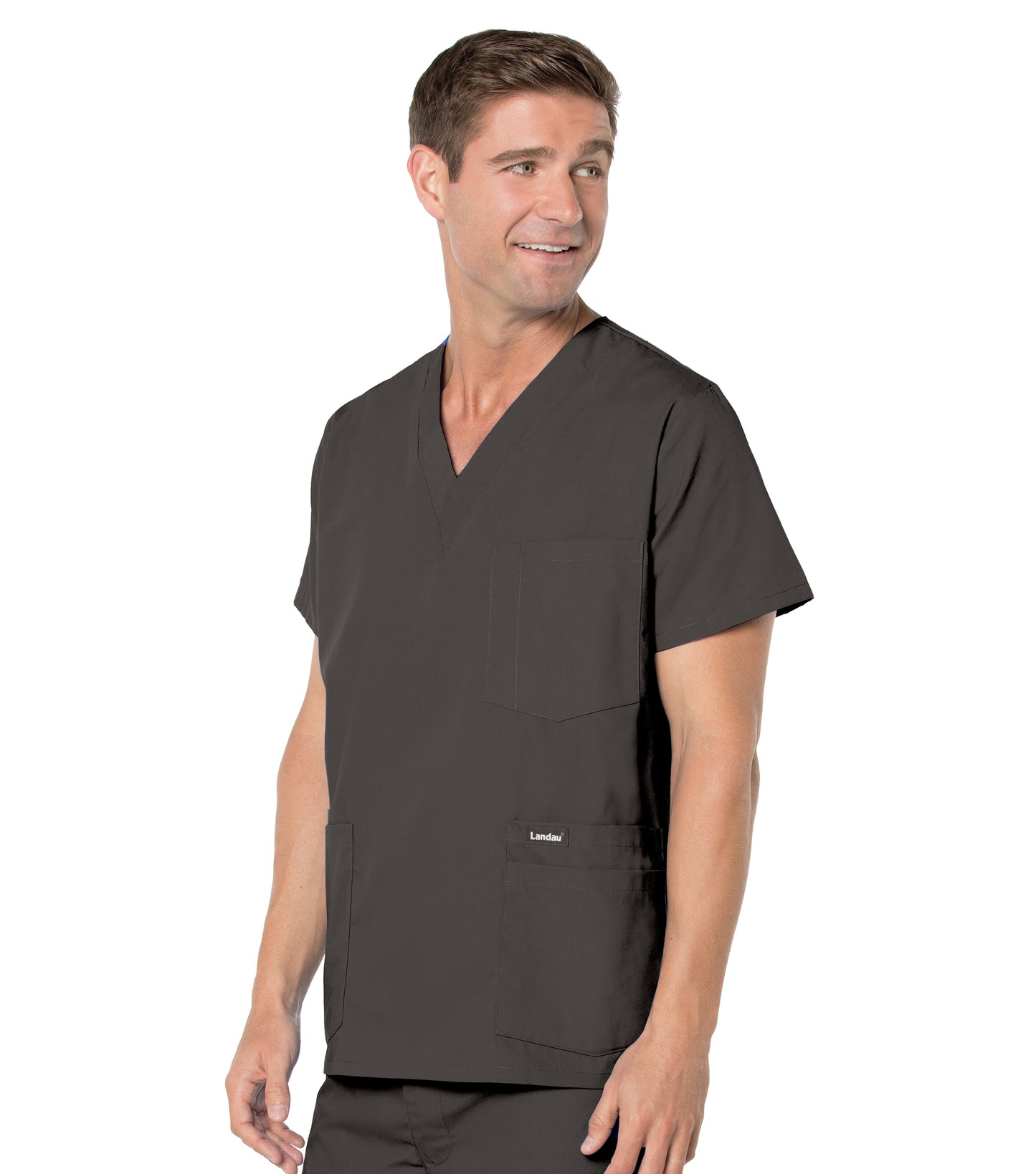 Men's 5-Pocket V-Neck Scrub Top