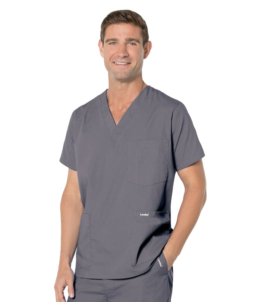 Men's 5-Pocket V-Neck Scrub Top