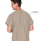 Unisex Reversible 1-Pocket V-Neck Top - 7502 - Sandstone