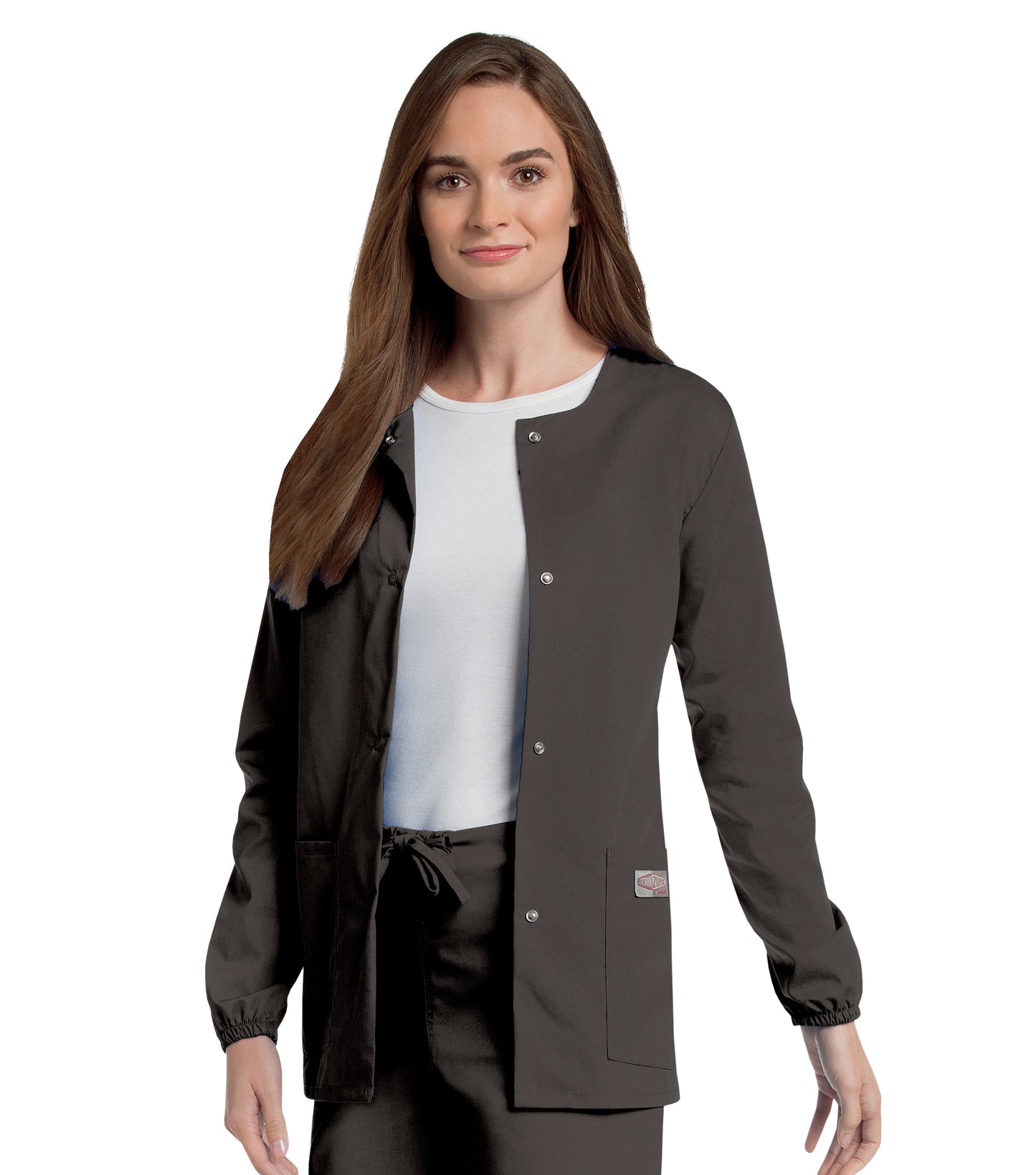 Women's 3-Pocket Crew Neck Warm-Up Jacket