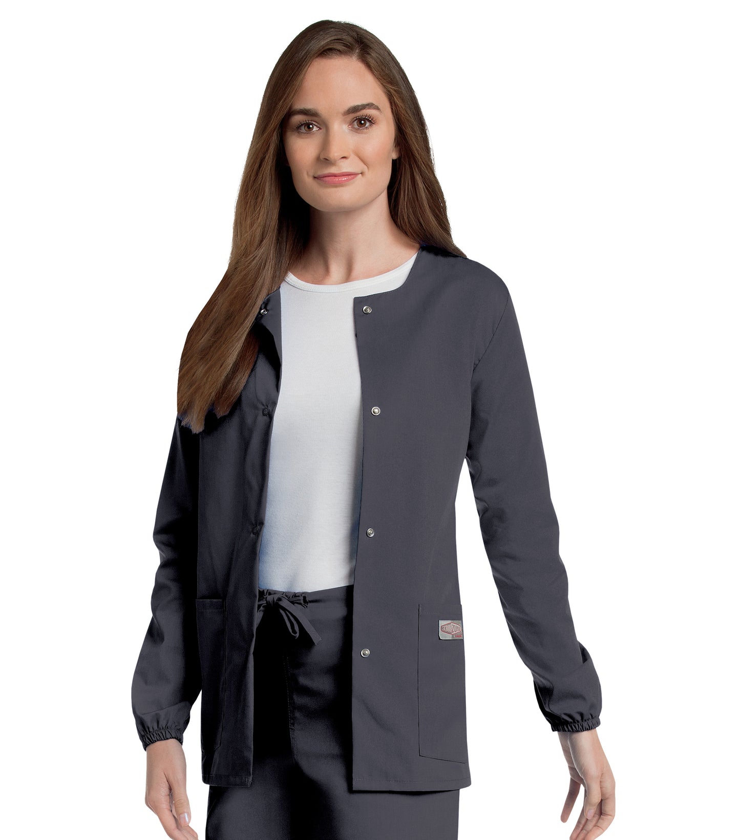 Women's 3-Pocket Crew Neck Warm-Up Jacket