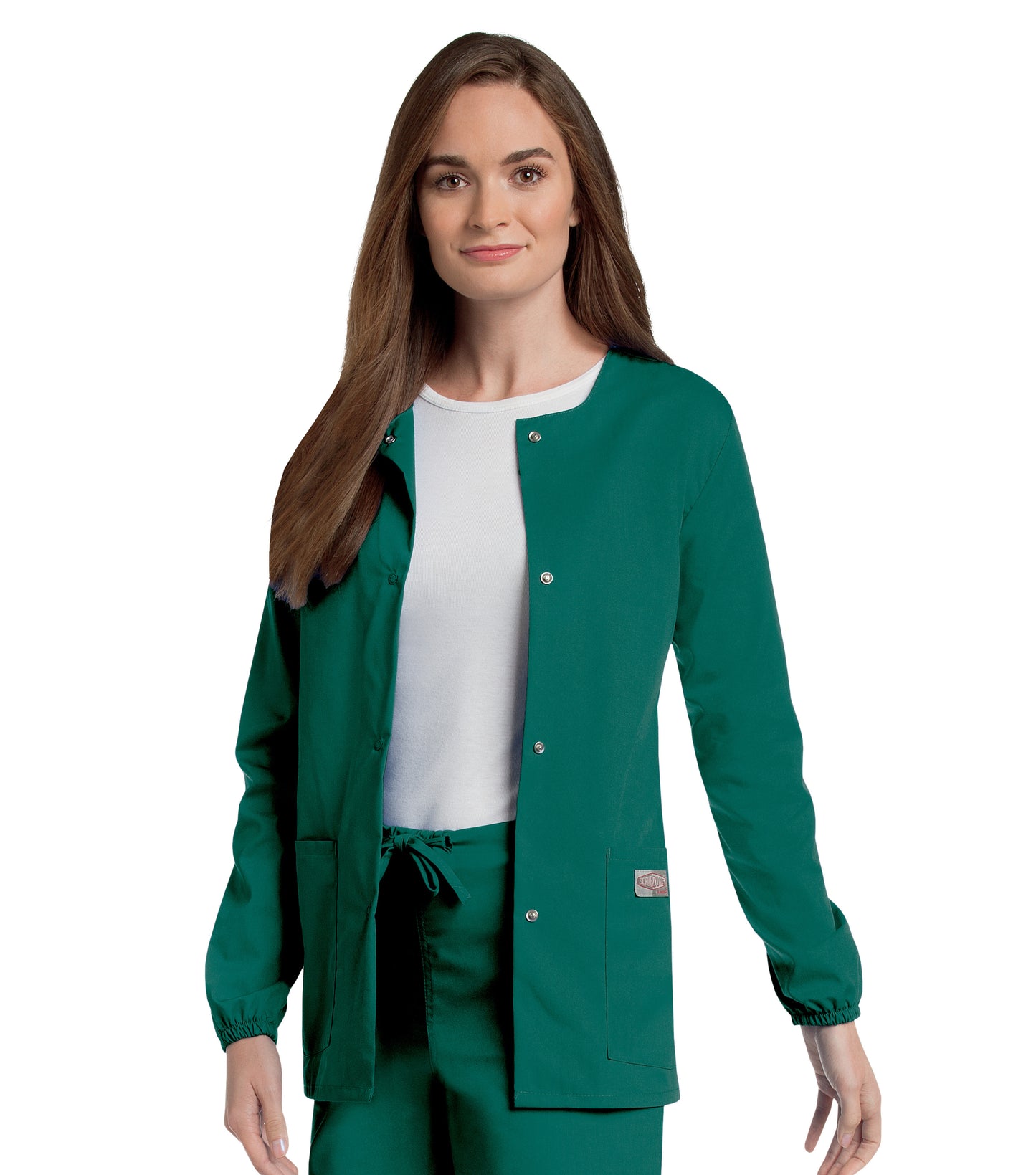 Women's 3-Pocket Crew Neck Warm-Up Jacket