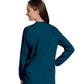 Women's 3-Pocket Crew Neck Warm-Up Jacket - 75221 - Navy