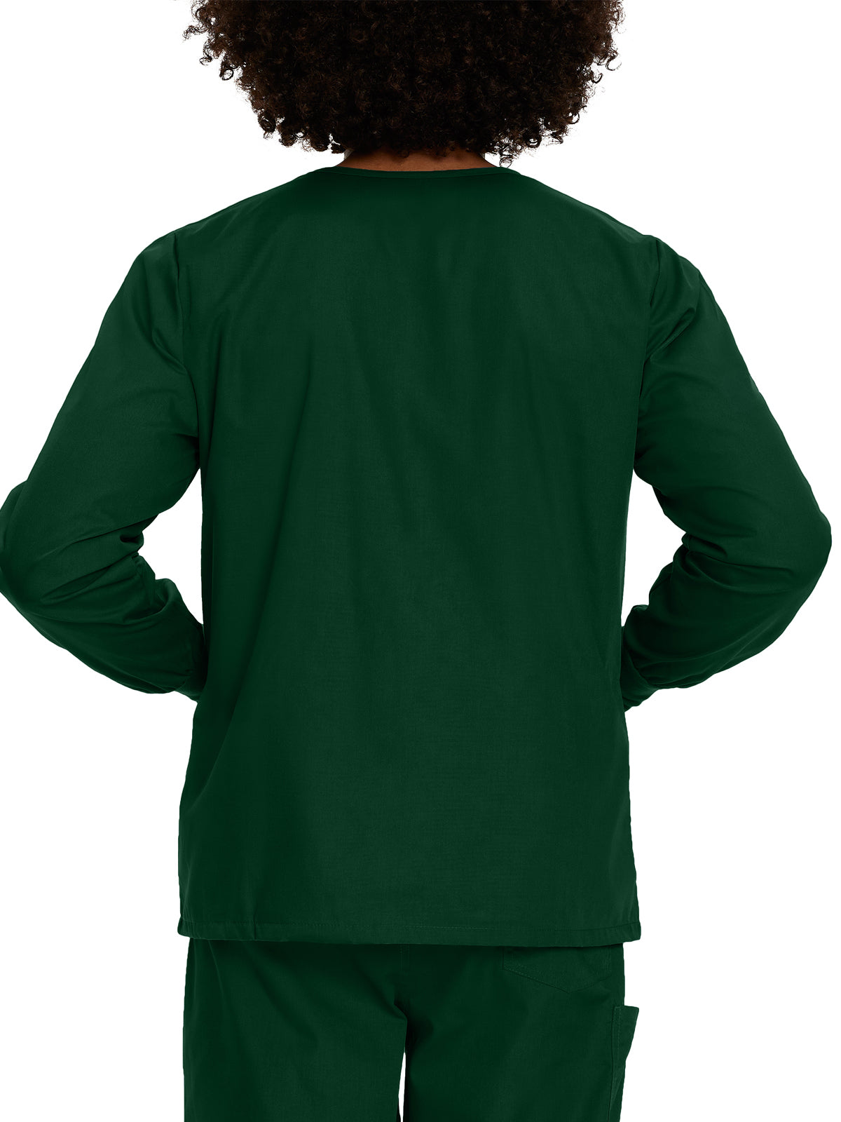 Unisex 3-Pocket Snap-Front Warm-Up Scrub Jacket