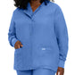 Women's 4-Pocket Crew Neck Warm-Up Scrub Jacket