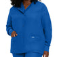 Women's 4-Pocket Crew Neck Warm-Up Scrub Jacket