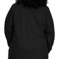 Women's 4-Pocket Crew Neck Warm-Up Jacket - 7525 - Black