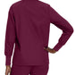 Women's 4-Pocket Crew Neck Warm-Up Jacket - 7525 - Wine