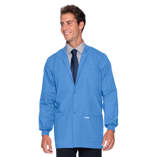 Men's 5-Pocket Crew Neck Warm-Up Scrub Jacket