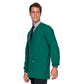 Men's 5-Pocket Crew Neck Warm-Up Jacket - 7551 - Hunter Green