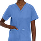 Women's 4-Pocket Durable V-Neck Scrub Top