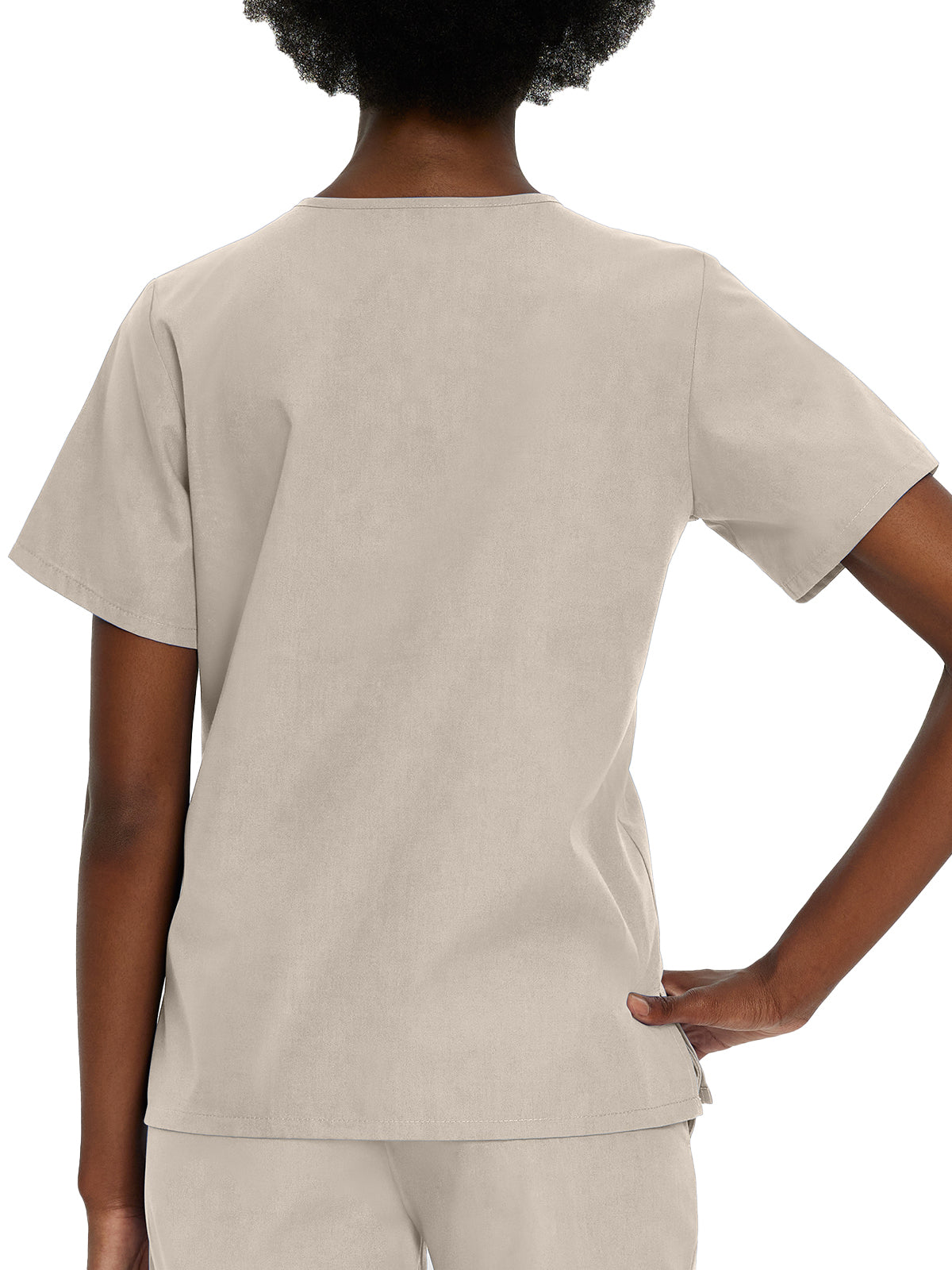 Women's 4-Pocket Durable V-Neck Scrub Top