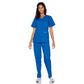 Women's 4-Pocket Snap-Front V-Neck Top - 8232 - Galaxy Blue