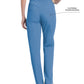Women's 2-Pocket High-Rise Elastic Waist Straight Leg Pant - 8327 - Ceil Blue