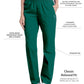 Women's 2-Pocket High-Rise Elastic Waist Straight Leg Pant - 8327 - Hunter Green
