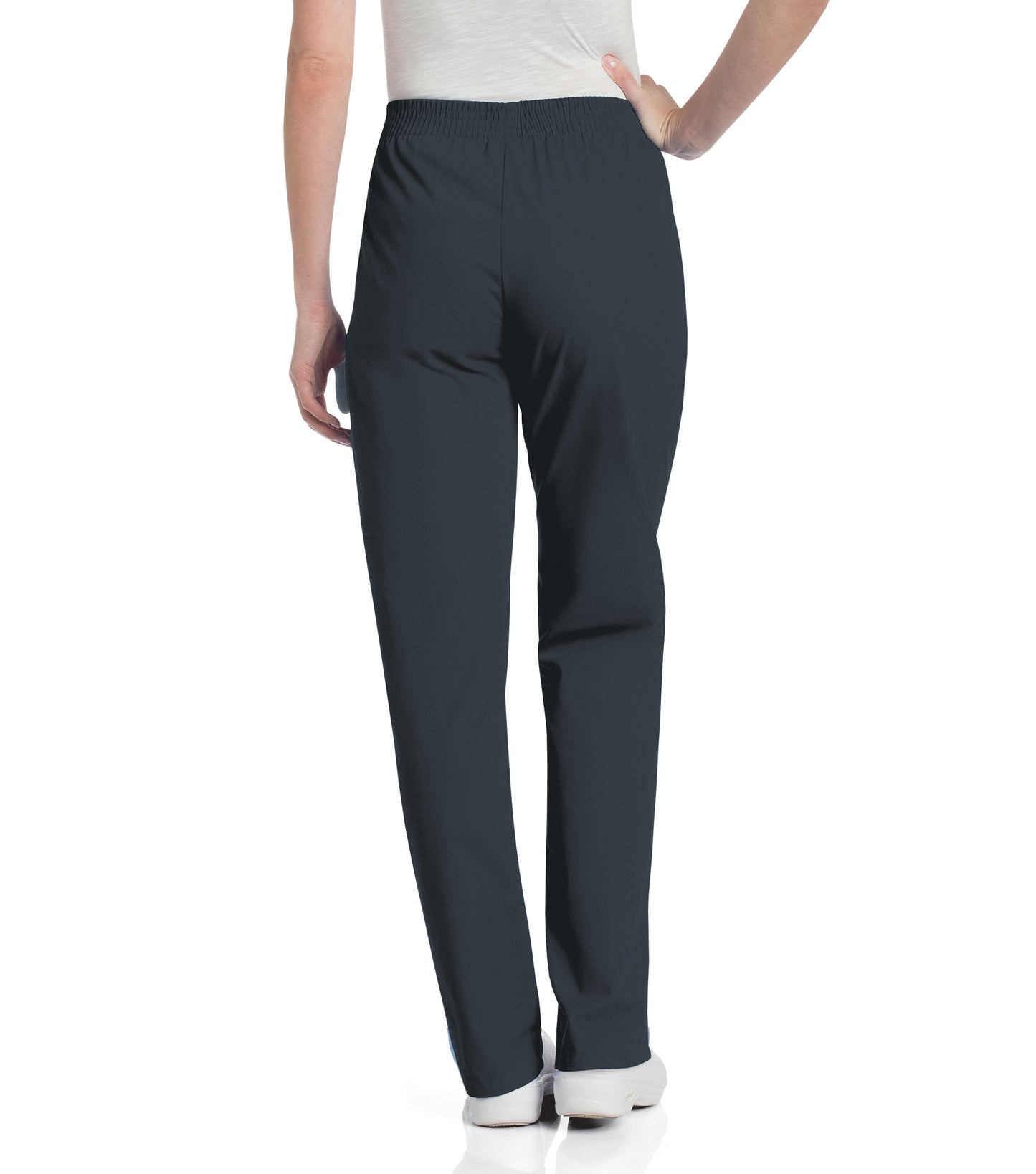 Women's 2-Pocket High-Rise Elastic Waist Straight Leg Scrub Pant