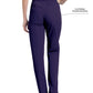 Women's 2-Pocket High-Rise Elastic Waist Straight Leg Pant - 8327 - Grape