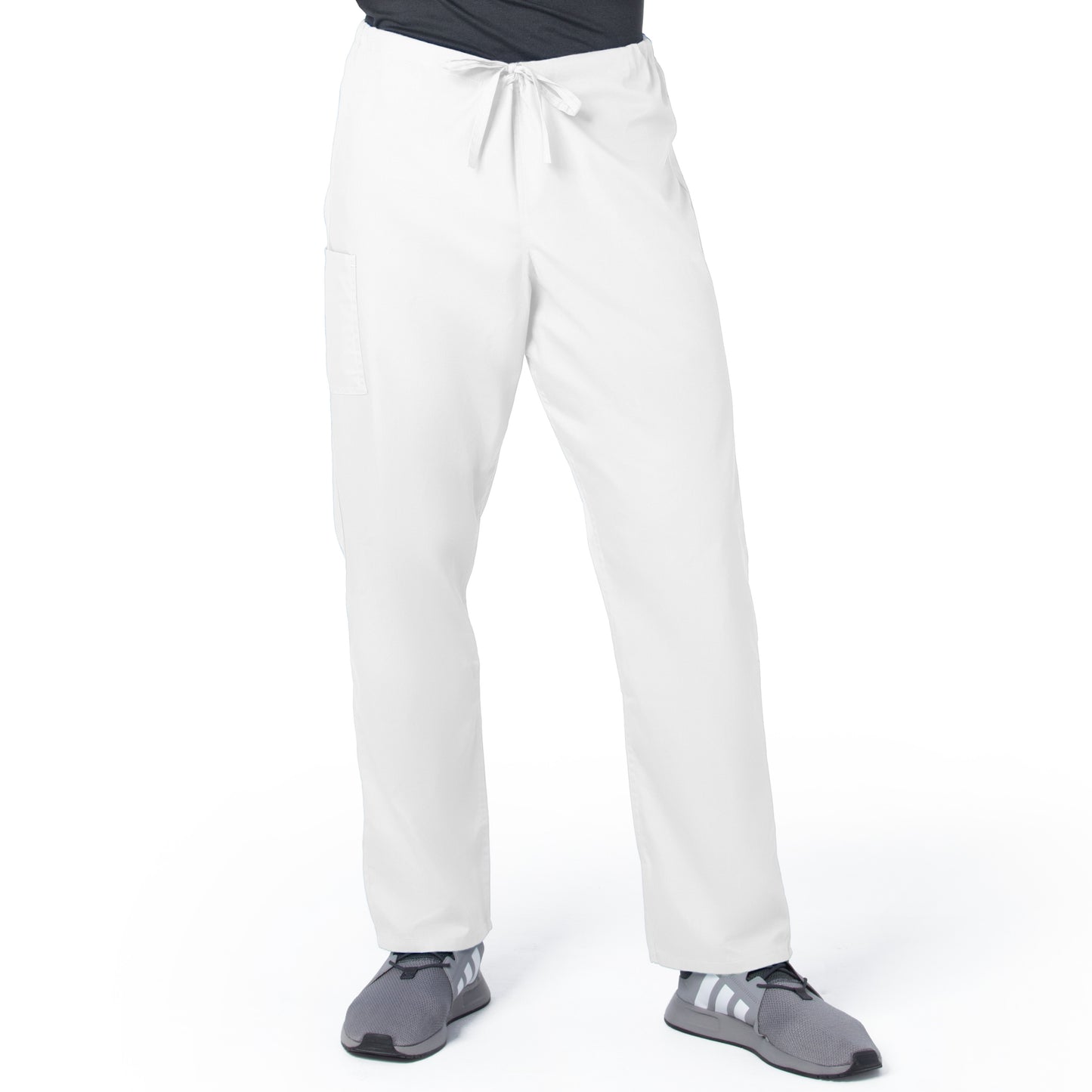 Unisex 2-Pocket High Rise Waist Straight Leg Pant - 85221 - White