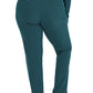 Women's 7-Pocket Mid-Rise Rib-Knit Elastic Waist Cargo Pant