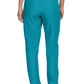 Women's 7-Pocket Mid-Rise Rib-Knit Elastic Waist Cargo Pant - LB400 - Teal