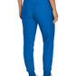 Women's 7-Pocket Mid-Rise Rib-Knit Elastic Waist Cargo Scrub Pant