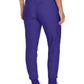 Women's 7-Pocket Mid-Rise Rib-Knit Elastic Waist Cargo Pant - LB401 - Ultra Violet