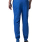 Men's 7-Pocket Mid-Rise Rib-Knit Elastic Waist Jogger Scrub Pant