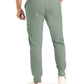 Men's 7-Pocket Mid-Rise Rib-Knit Elastic Waist Jogger Scrub Pant