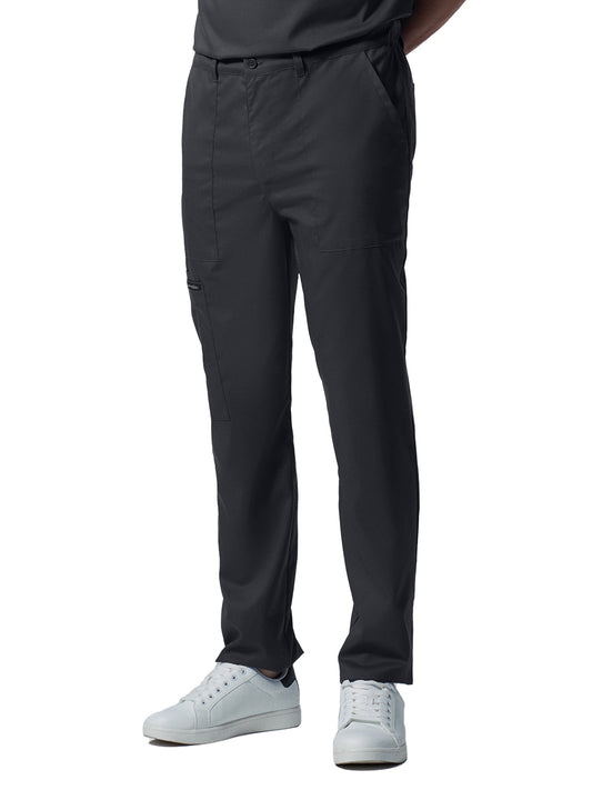 Men's 6-Pocket Zipper Fly Straight Leg Scrub Pant