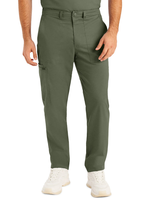 Men's 6-Pocket Zipper Fly Straight Leg Pant