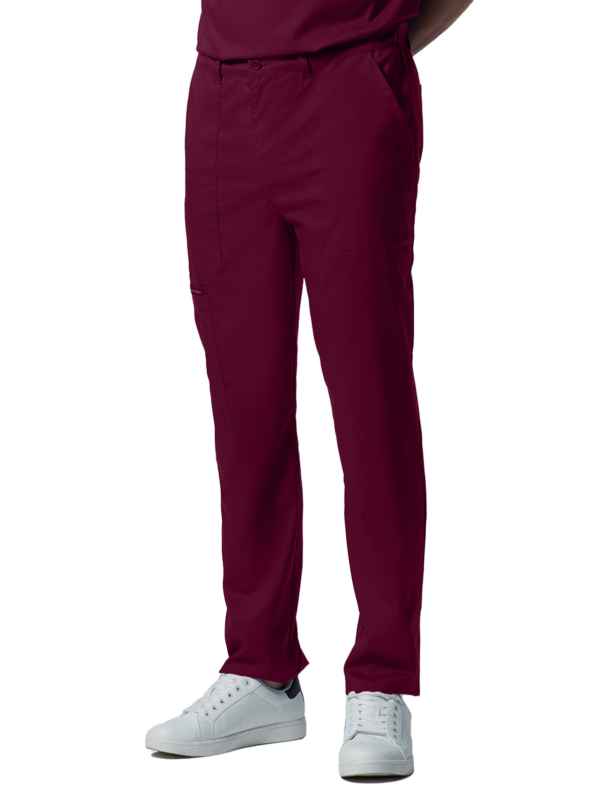 Men's 6-Pocket Zipper Fly Straight Leg Scrub Pant