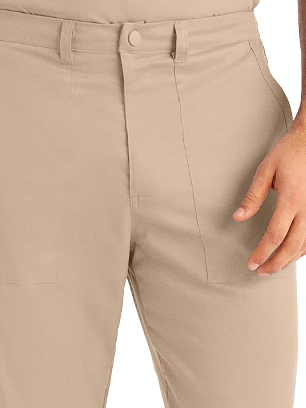 Men's 6-Pocket Zipper Fly Straight Leg Scrub Pant