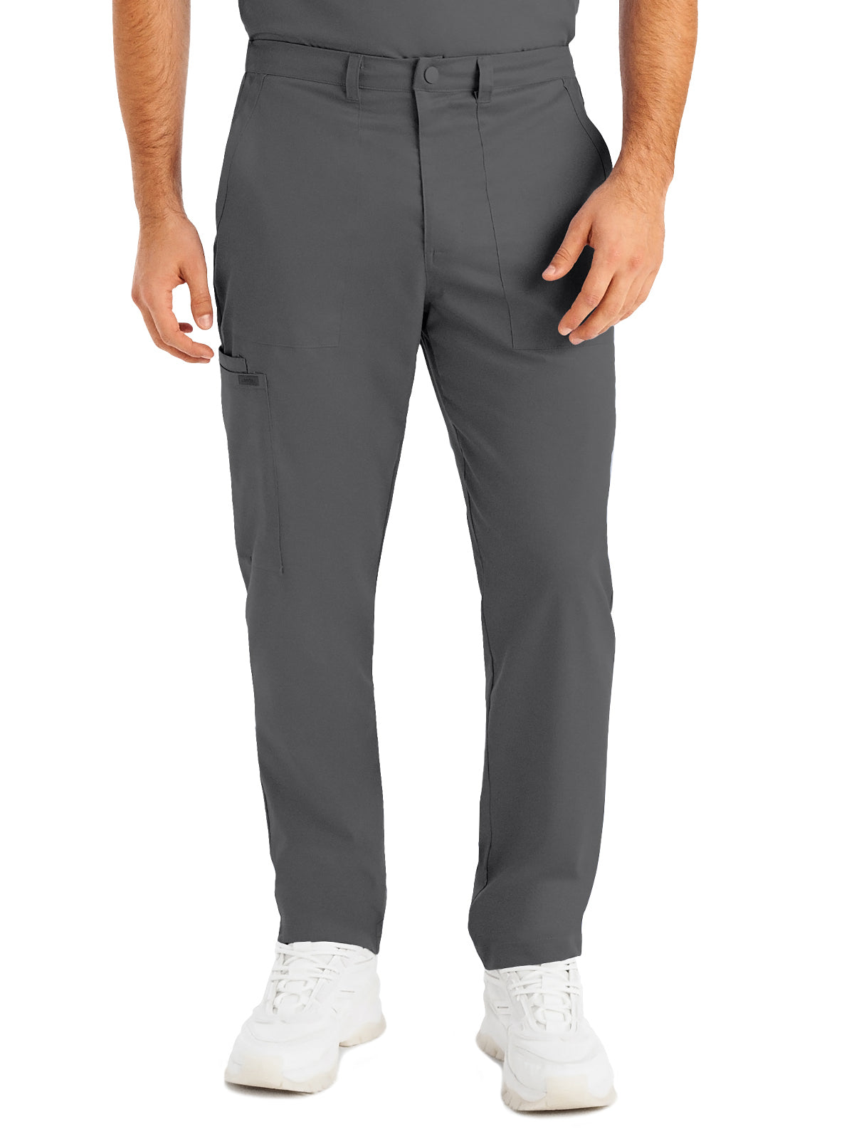 Men's 6-Pocket Zipper Fly Straight Leg Scrub Pant