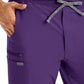 Men's 7-Pocket Mid-Rise Triple-Elastic Waist Jogger Pant - LB409 - Eggplant