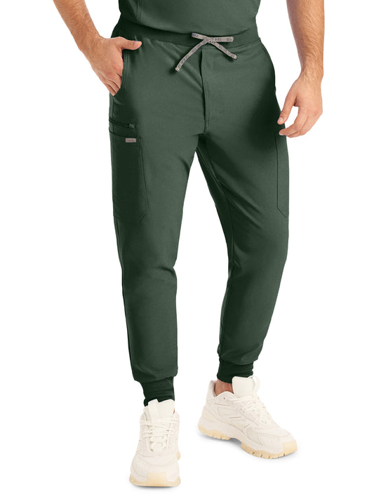 Men's 7-Pocket Mid-Rise Triple-Elastic Waist Jogger Pant - LB409 - Mountain View