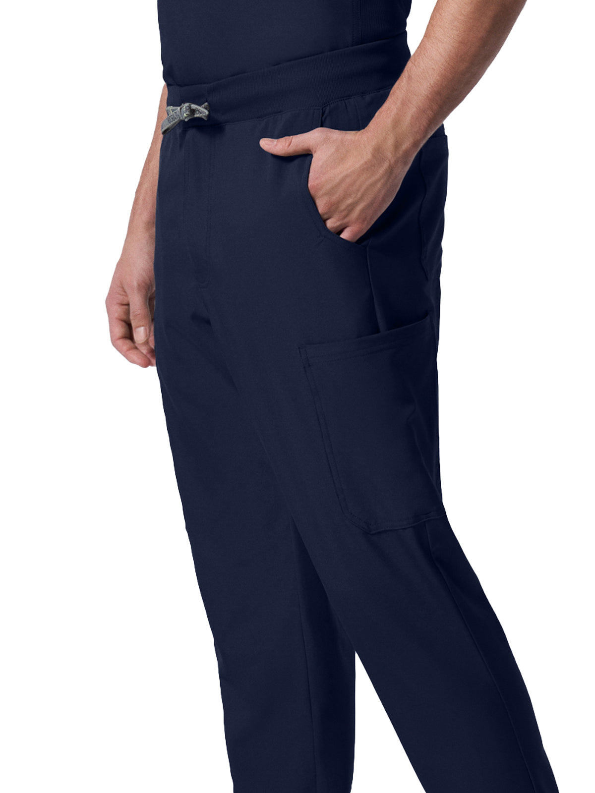 Men's 7-Pocket Mid-Rise Triple-Elastic Waist Jogger Scrub Pant