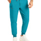 Men's 7-Pocket Mid-Rise Triple-Elastic Waist Jogger Scrub Pant