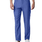 Men's 8-Pocket Mid-Rise Rib-Knit Elastic Waist Cargo Scrub Pant