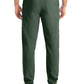 Men's 8-Pocket Mid-Rise Rib-Knit Elastic Waist Cargo Scrub Pant