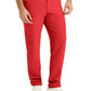 Men's 8-Pocket Mid-Rise Rib-Knit Elastic Waist Cargo Scrub Pant