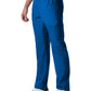 Men's 8-Pocket Mid-Rise Rib-Knit Elastic Waist Cargo Scrub Pant