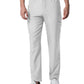 Men's 8-Pocket Mid-Rise Rib-Knit Elastic Waist Cargo Scrub Pant