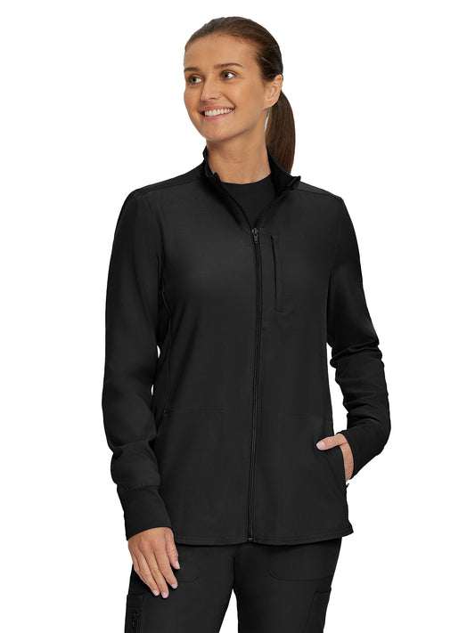 Women's 3-Pocket Mock-Neck Zip-Front Jacket