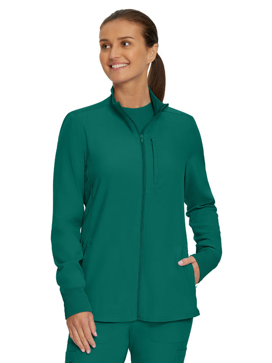 Women's 3-Pocket Mock-Neck Zip-Front Jacket