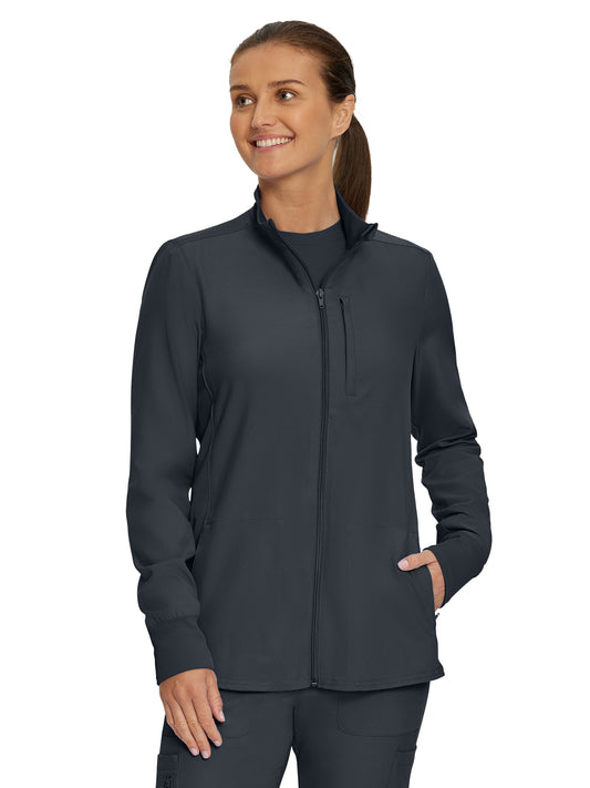 Women's 3-Pocket Mock-Neck Zip-Front Jacket